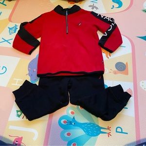 Kids Nautica Boys Fleece Pullover 2 Piece Set in 3T
